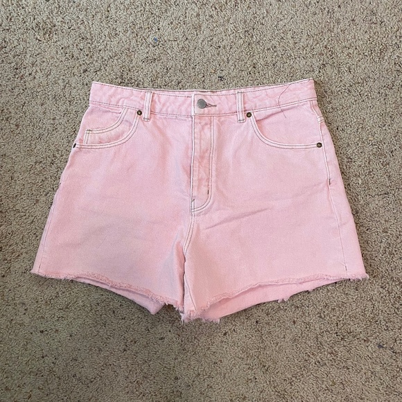Rolla's Light Pink High Rise Denim Cut-Off Original Short 29 - Picture 1 of 4